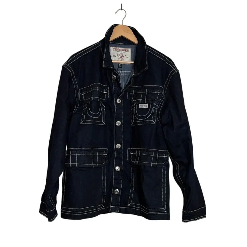 True Religion 108419 BIG T UTILITY SHACKET Mens Size Small New with tags